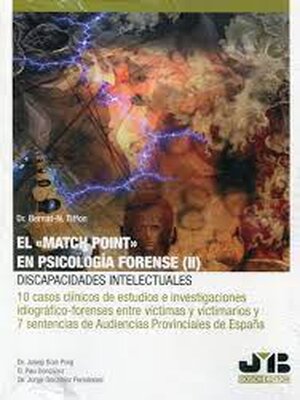 cover image of El "Match Point" en psicología forense II. Discapacidades intelectuales